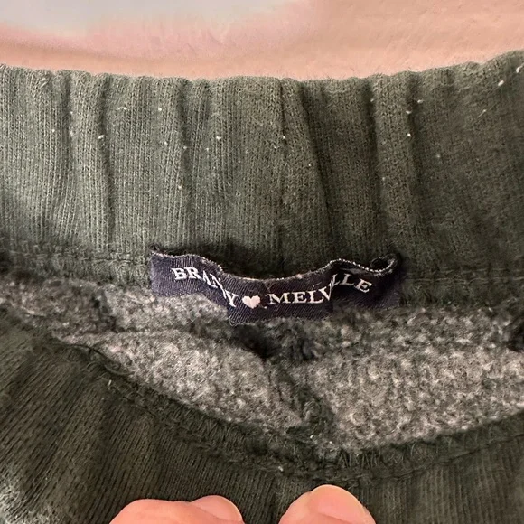 Brandy Melville Green Jogger Track Pants and floral cami set - Picture 4 of 11